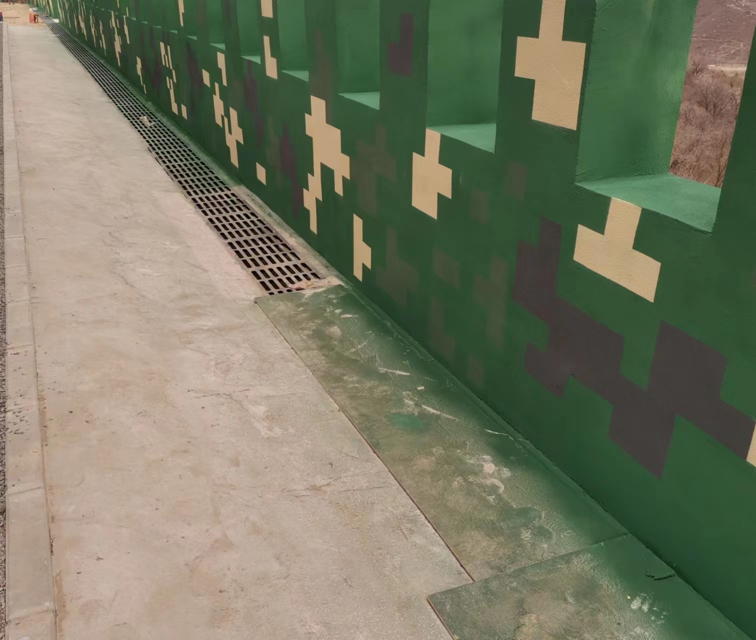 松原围墙迷彩喷涂,数迷彩漆